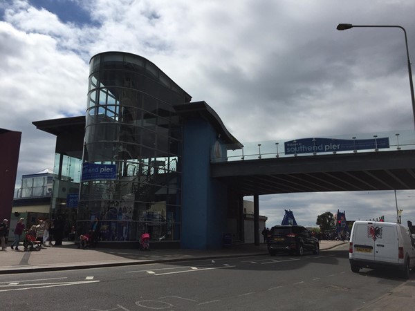 Pier seafront entrance with lift