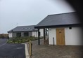 View of Reception and facilities block.
(It was sunny the next day!)