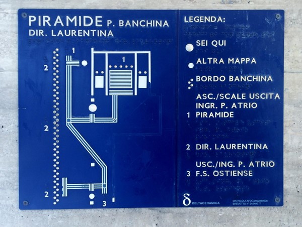 Photo of Braille and tactile map.