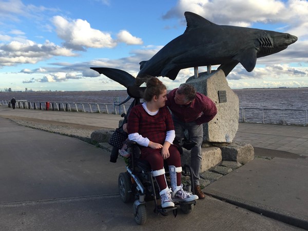 Picture of the Deep - Hull - In front of a statue of a shark