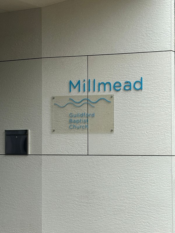 Image of a sign on a wall