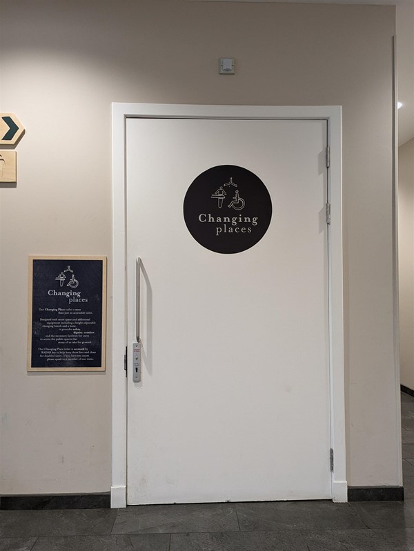 Image of entrance to Changing Places toilet