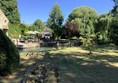 Out door seating area by river