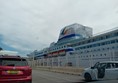 Getting ready to board Brittany Ferries' Pont-Aven for our return journey from Santander