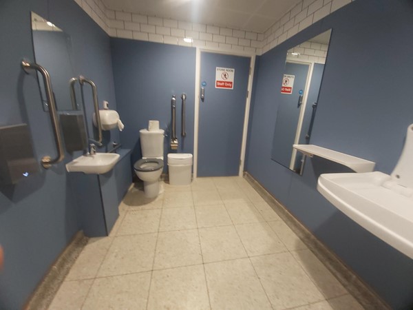 Image of a bathroom with a sink and toilet