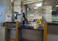 Image of adjustable counter at the ticket office