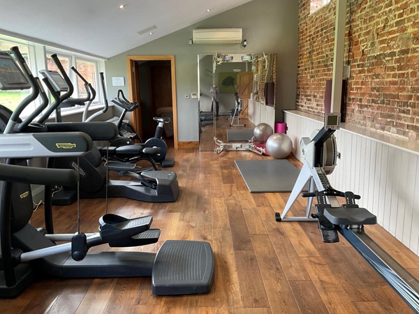 Small but well equipped fitness suite