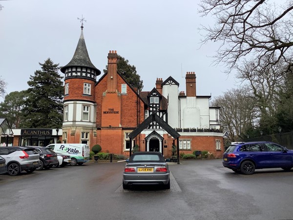 Pulling into the car park the red brick house looks ok