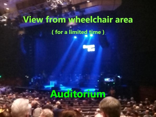 View from wheelchair area