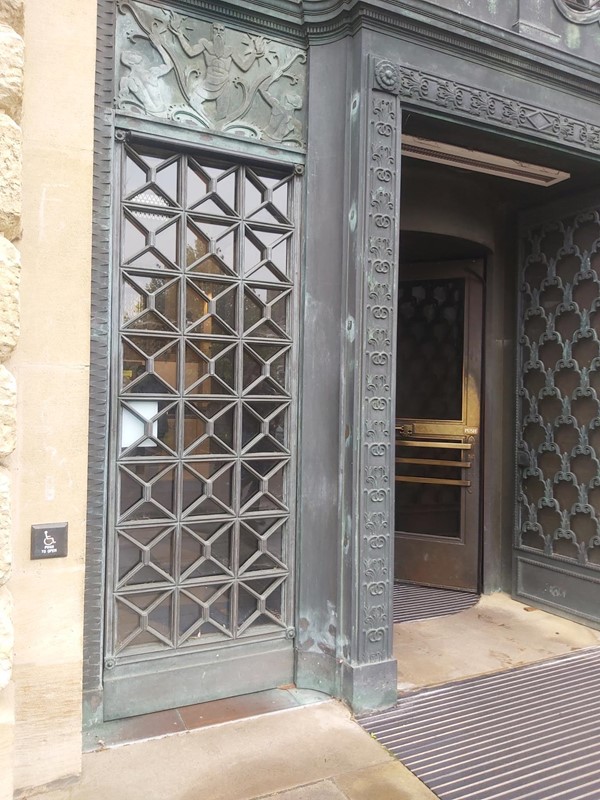 Image of Cambridge University Library door