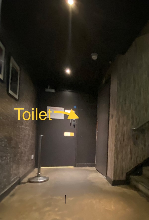 Picture of the toilet entrance