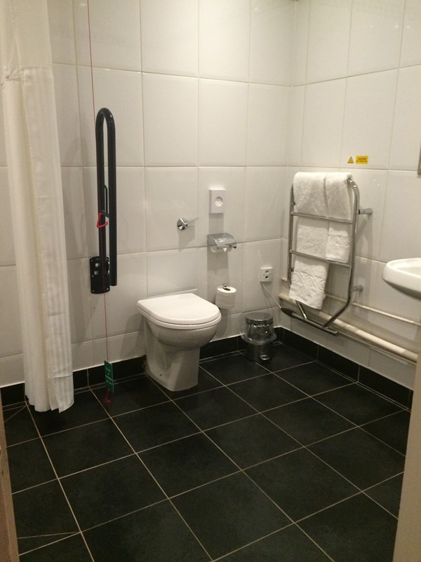 Accessible bedroom’s wet room