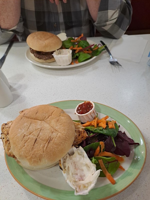 Image of burgers on a plate