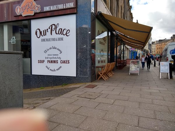 Cafe in centre of town.