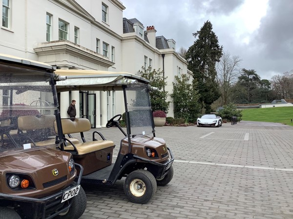 but well maintained and inviting, so pushed the wheelchair along the path to reach the main forecourt