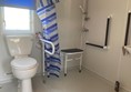 Wet room with fold up seat, making it easier for able and disabled people to be catered for