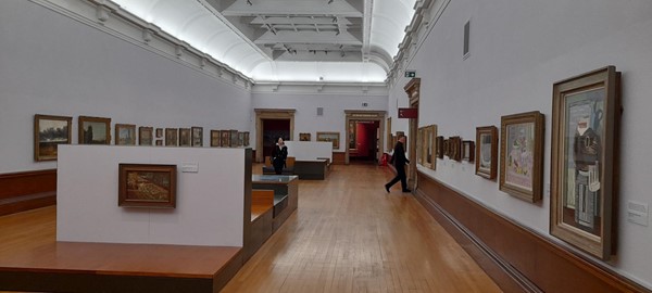 Exhibit on upper floor