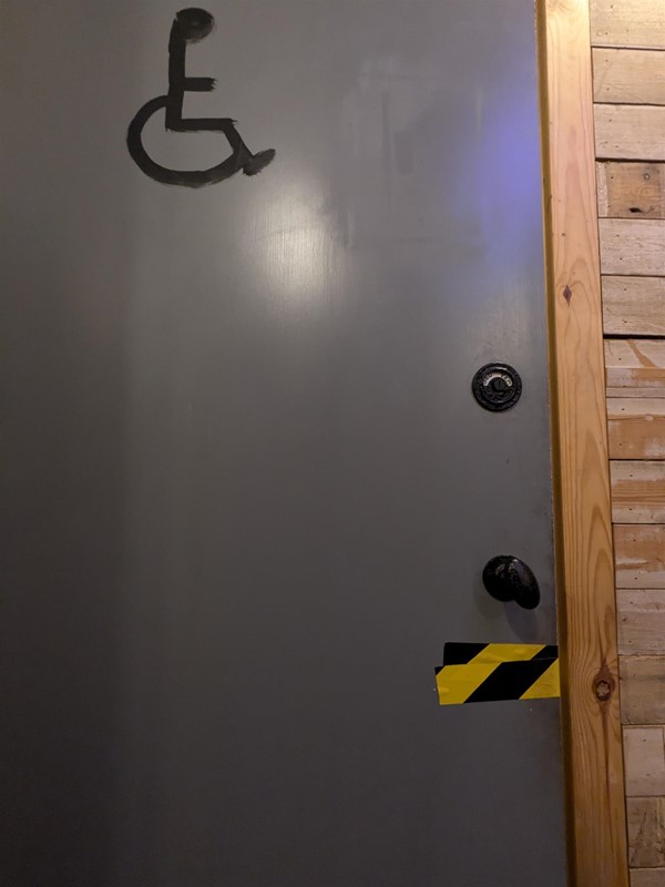 Image of door to accessible toilet