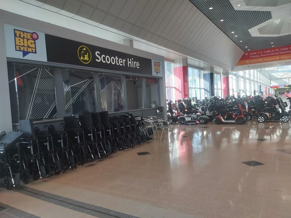 Image of a scooter hire place