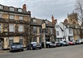 15th century cottages and the church on Park  street