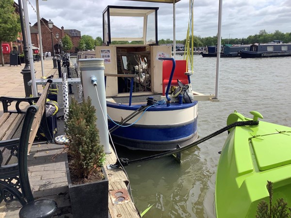 Picture of a boat in a marina