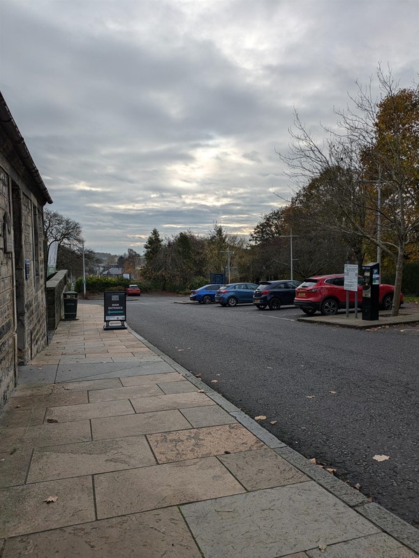 Image of parking at the Andrew Carnegie Birth Museum