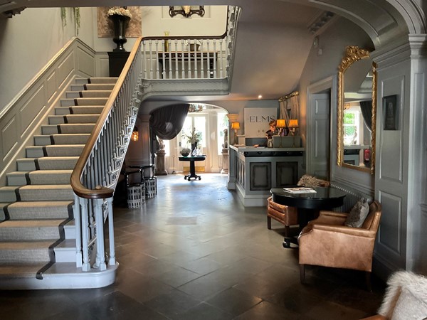 Image of a staircase in a hotel