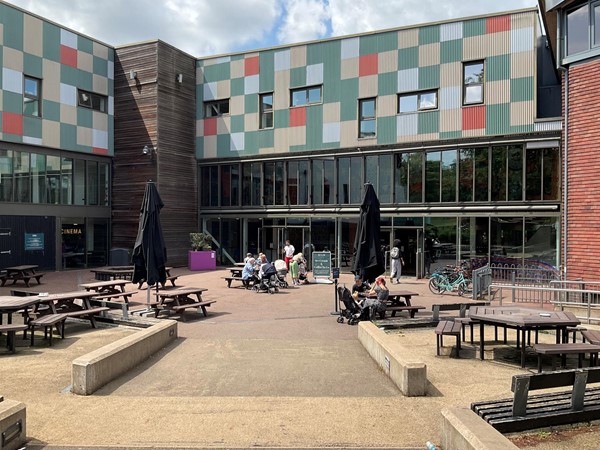 The MAC centre has toilets, and an easy downhill ramp leads the way in.