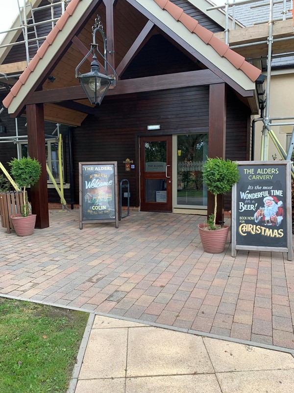 Picture of the pub doorway