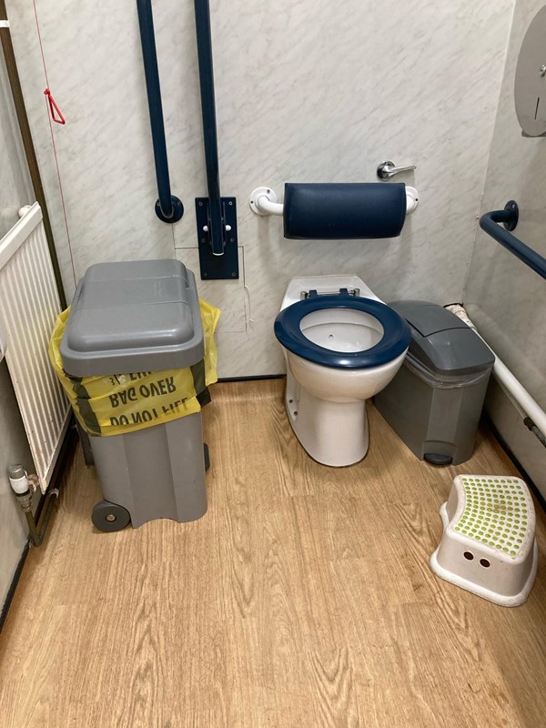 Disabled toilet very small