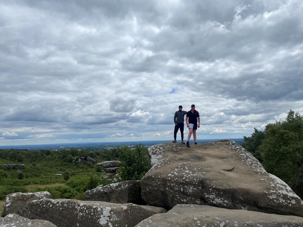 People on Brimham Rocks