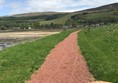 Gravel footpath