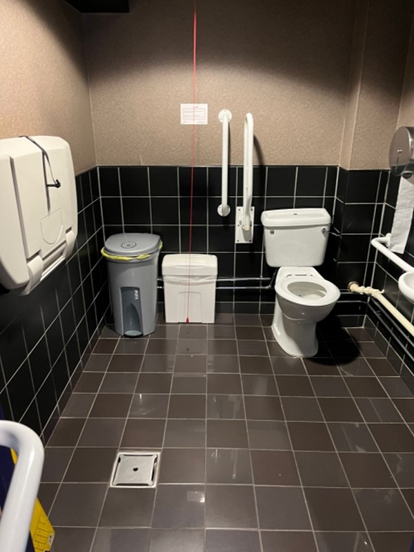 Image of an accessible toilet