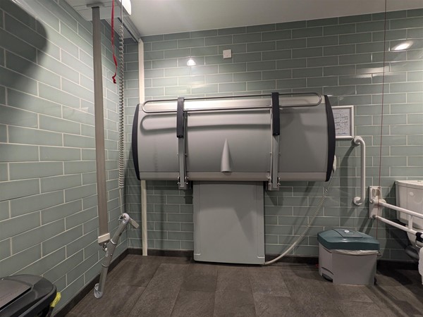 Image of Adjustable change bed in the Changing Places toilet