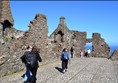 Image of ground inside castle showing cobblestones