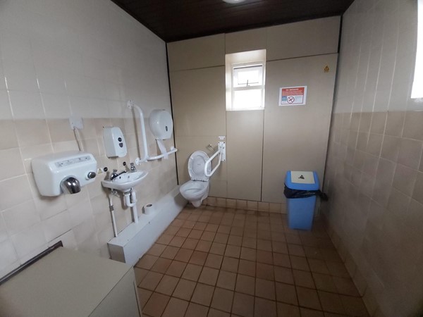 Image of inside the accessible toilet.