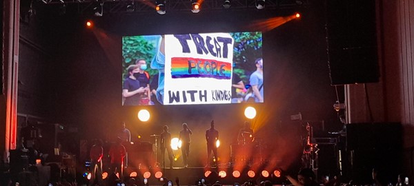 Picture of a band on stage