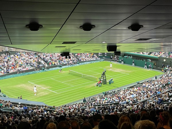 Amazing view even from up in the Gods on Centre Court. Also up here you have your own lift, accessible WC and an attendant in each gallery which only has 10 seats