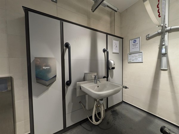 Image of adjustable sink in the Changing Places toilet