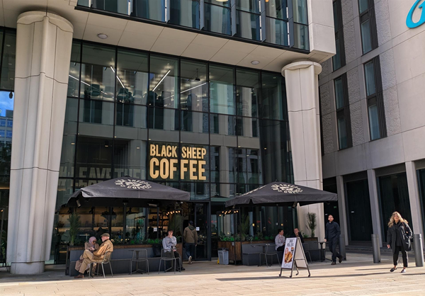 Exterior of Black Sheep Coffee