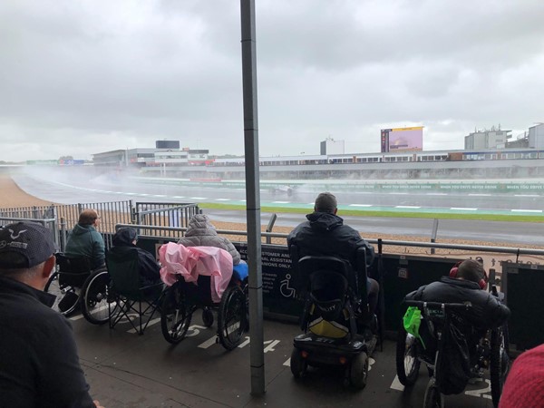 Wheelchair users had a great view in the accessible stand - lots of space.