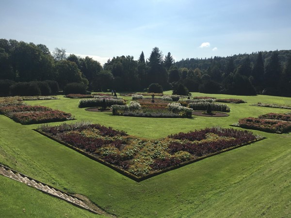 View of gardens.