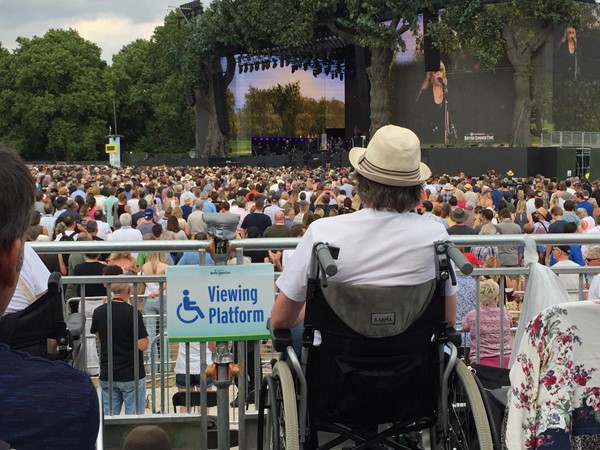 Viewing platform at British Summer Time Hyde Park.