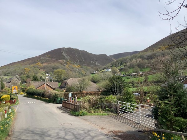 Picture of a road leading to hills