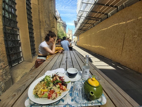 Food on a table