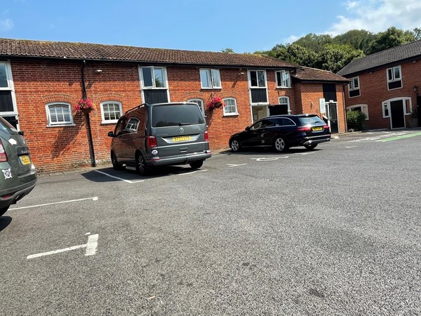 Disabled parking in front of hotel rooms