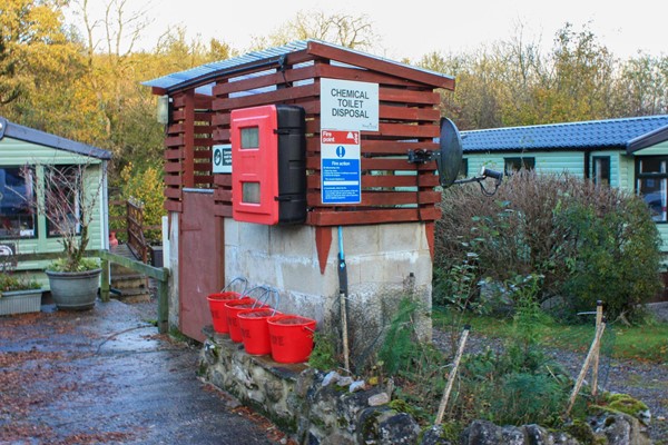 Elsan point. I didn't attempt to empty the toilet myself but again there are plenty of these around, so hubby didn't have to go far.