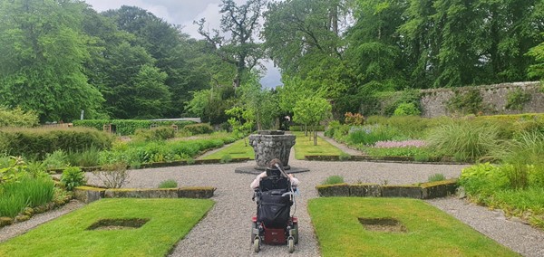 Image of part of the grounds of the hotel.