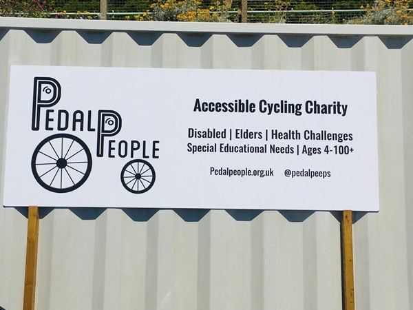 Pedal People accessible charity poster