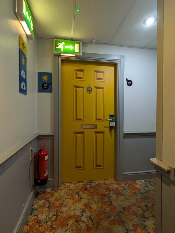 Image of door to accessible room